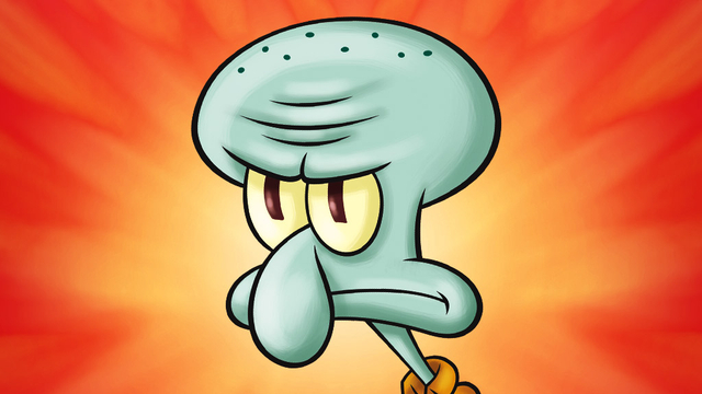 High Quality mad squidward Blank Meme Template