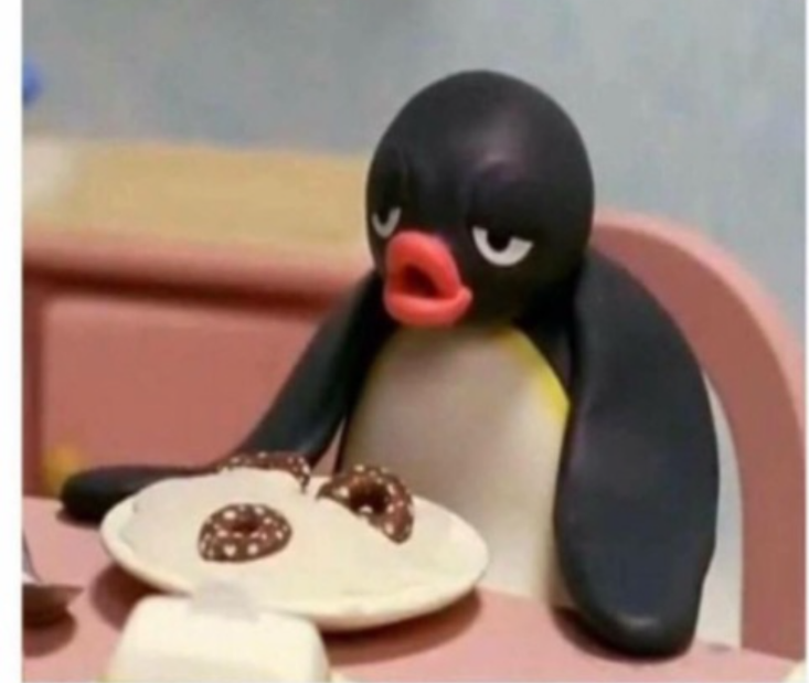 Pingu tired Blank Meme Template