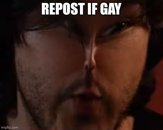 REPOST IF GAY | image tagged in markiplier | made w/ Imgflip meme maker