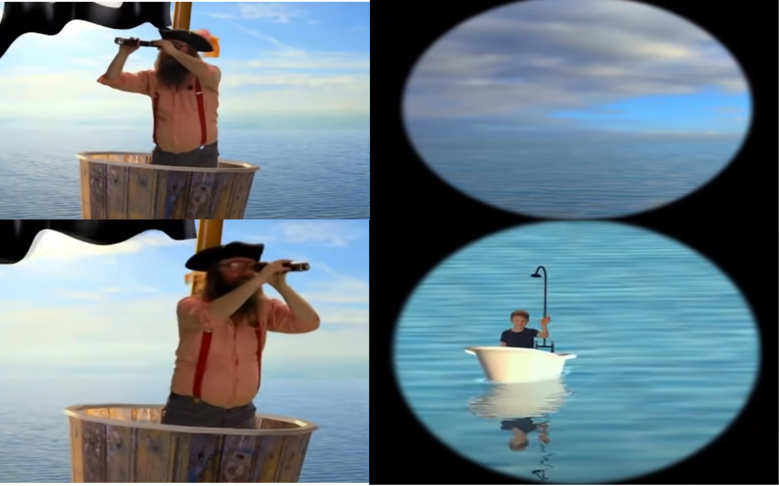 Uncle shrimp looking for something Blank Meme Template