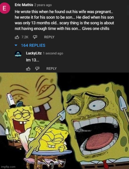 Lol | image tagged in spongebob laughing hysterically | made w/ Imgflip meme maker