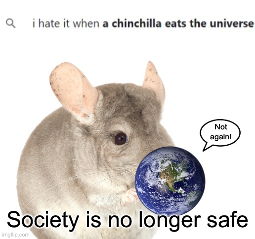 Oh no!!!! | Not again! Society is no longer safe | image tagged in blank white template,i hate it when,animals,internet,trash | made w/ Imgflip meme maker