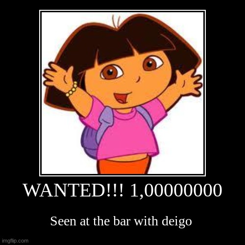 Dora the exploer | image tagged in funny,demotivationals | made w/ Imgflip demotivational maker