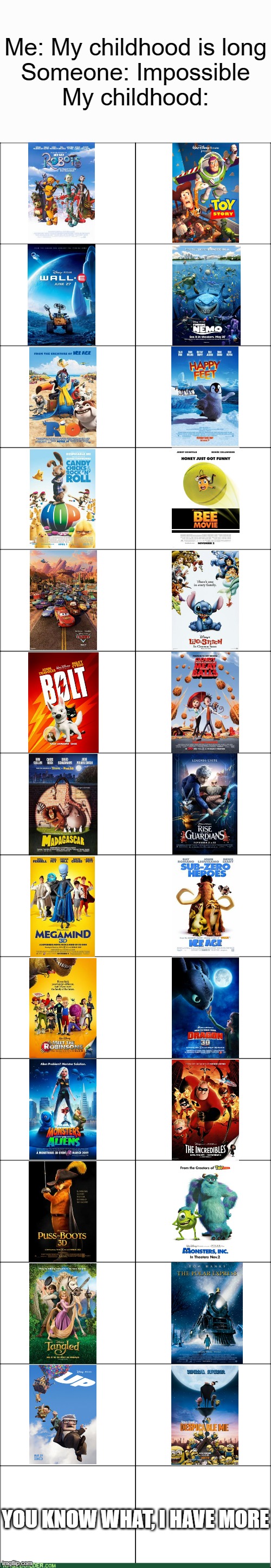 My childhood films | Me: My childhood is long
Someone: Impossible
My childhood:; YOU KNOW WHAT, I HAVE MORE | image tagged in rage comic blank template,nostalgia,childhood | made w/ Imgflip meme maker