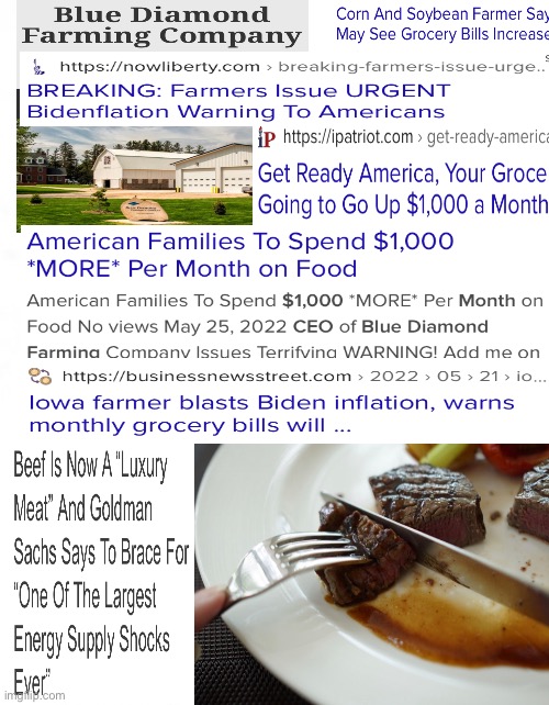 Hey, FJB… FARMERS are saying this, about our Food Bills.  ~ we Gotta EAT!  What are you doing about it, FJB? | image tagged in memes,fjb strikes again,its not a luxury its food,fjb is a bozo but,you fjb voters are to blame,fjb voters you got your way | made w/ Imgflip meme maker