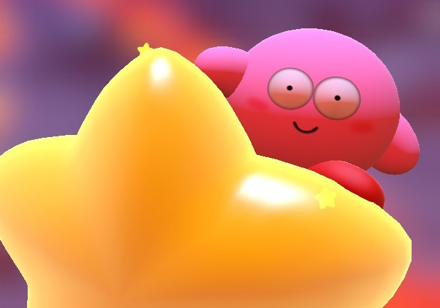 High Quality surprised kirby Blank Meme Template