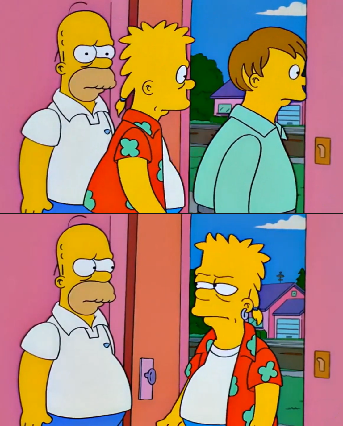 Bart And Homer Simpson You Used To Be Cool Blank Meme Template