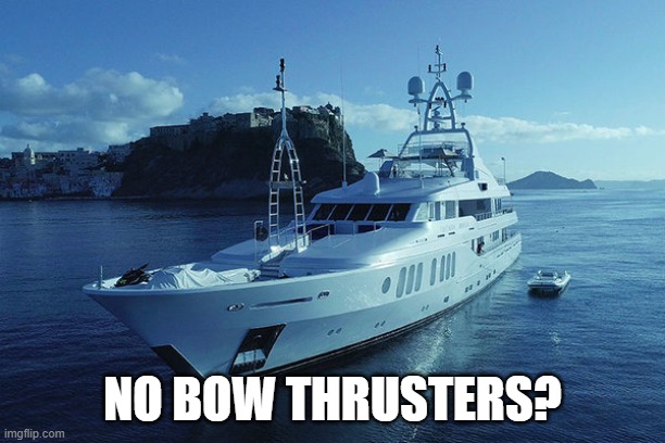????????? | NO BOW THRUSTERS? | image tagged in no bitch | made w/ Imgflip meme maker