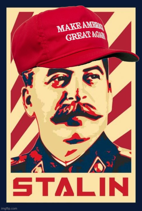 MAGA Stalin Blank Meme Template