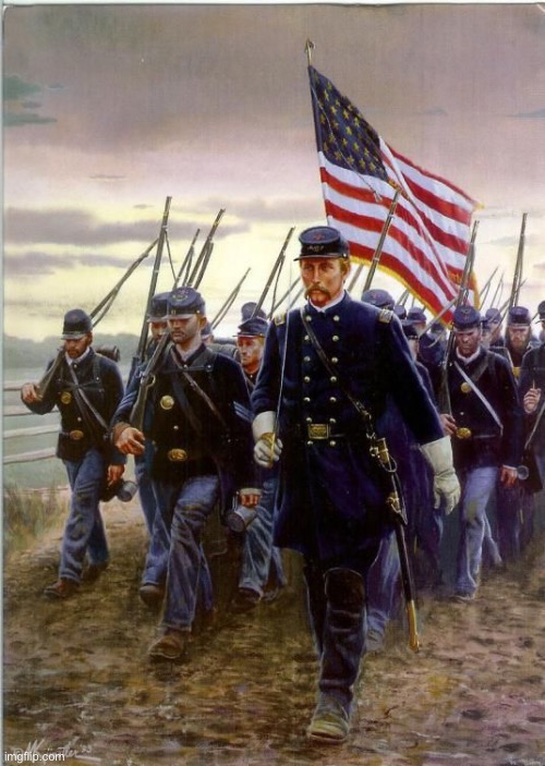 Union Soldiers | image tagged in union soldiers | made w/ Imgflip meme maker