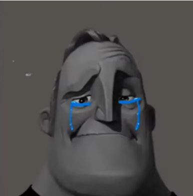 High Quality crying mr incredible Blank Meme Template