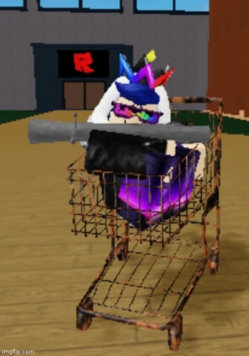 me on da shopping cart | made w/ Imgflip meme maker