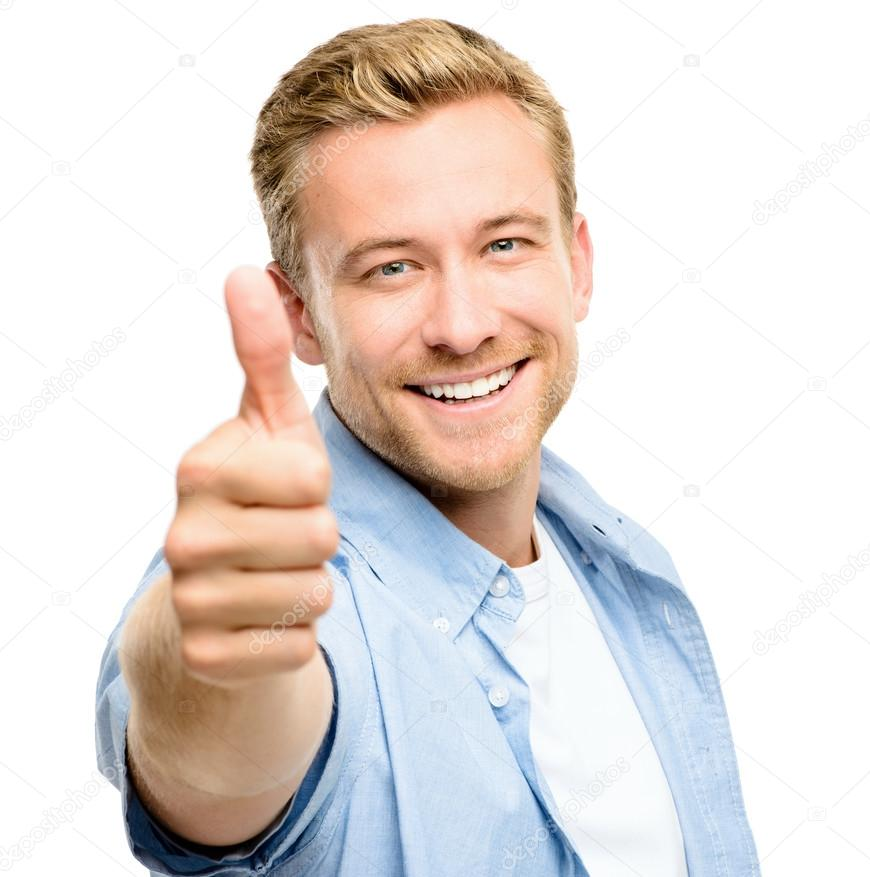 High Quality Thumbs Up Guy Blank Meme Template
