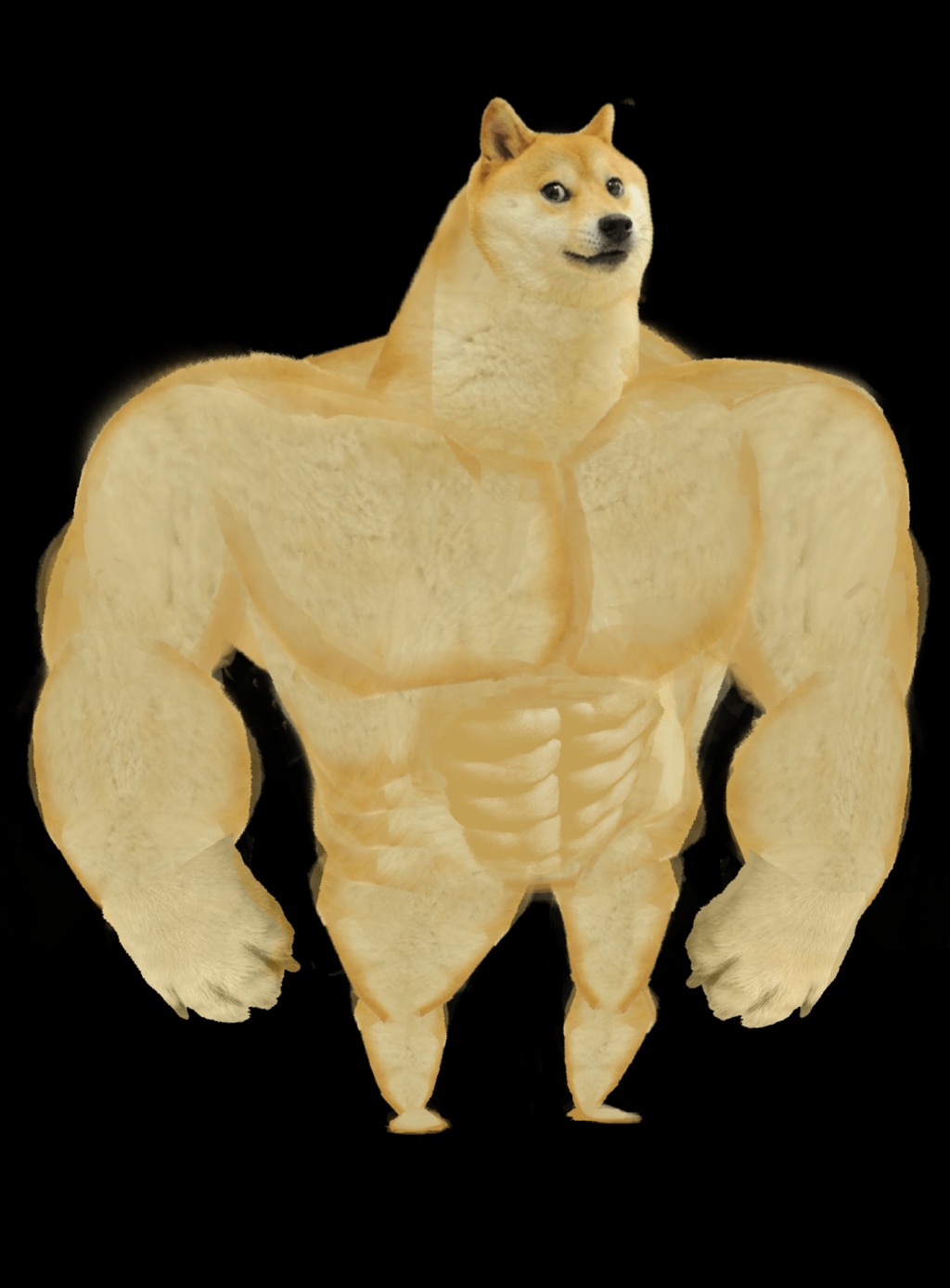 High Quality Strong Doge Blank Meme Template