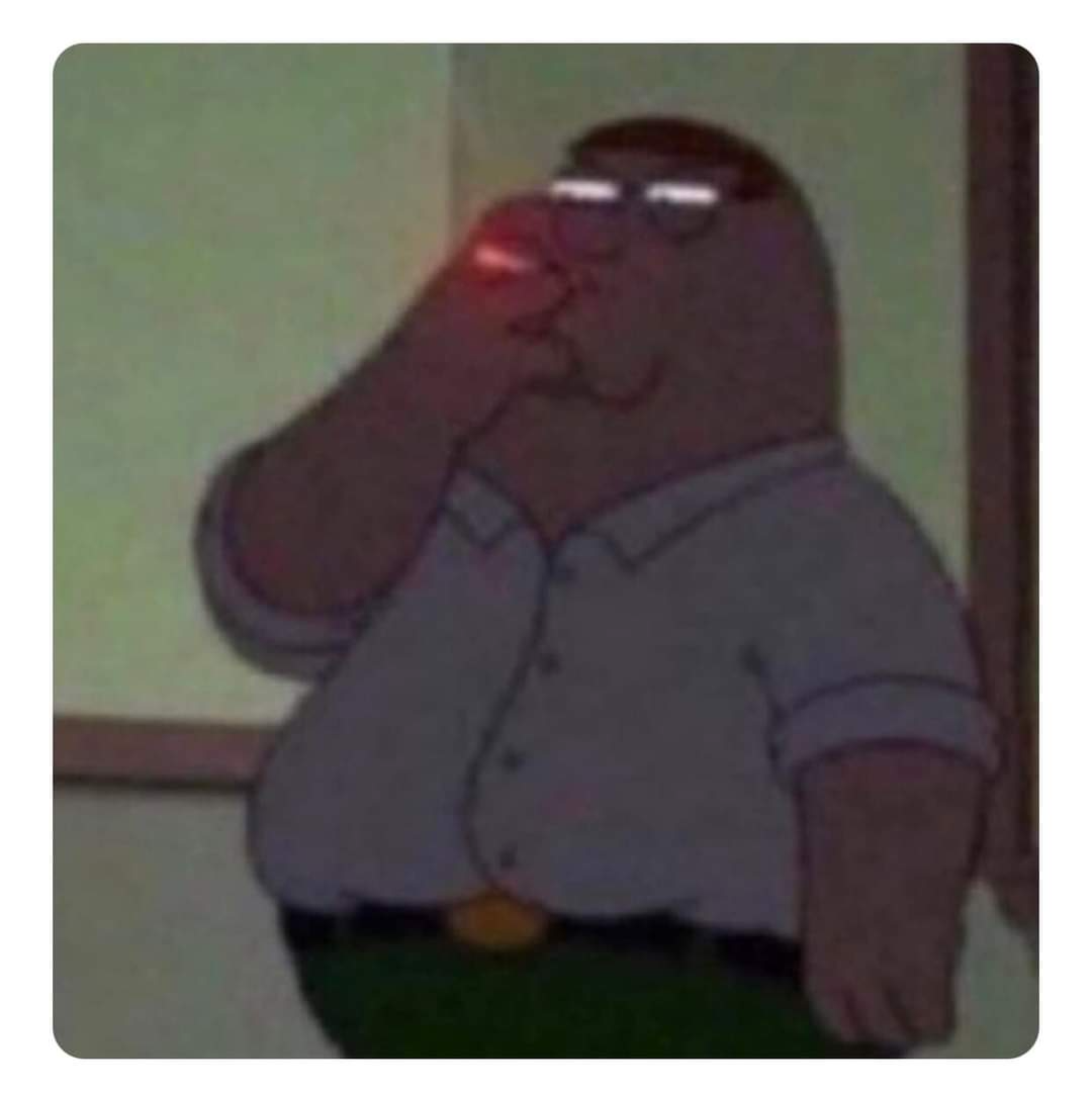 High Quality Peter griffin smoking Blank Meme Template