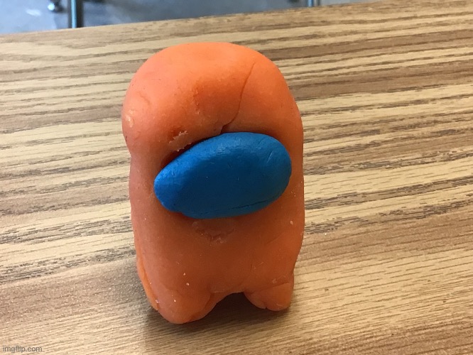 I MADE AMONG US OUT OF PLAY DOUGH | image tagged in playdough,amongus | made w/ Imgflip meme maker
