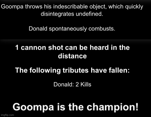 Goompa wins | made w/ Imgflip meme maker