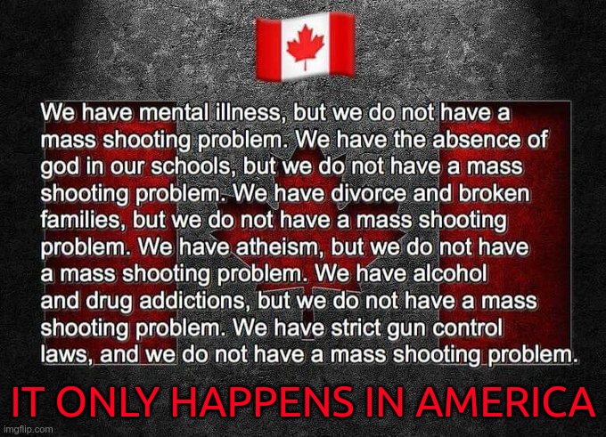 It only happens in America | IT ONLY HAPPENS IN AMERICA | image tagged in gop,gun deaths,murders,ar-15,republican,hypocrites | made w/ Imgflip meme maker