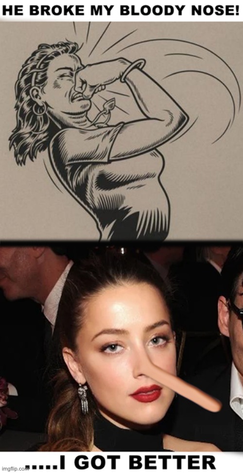 #amberturd | image tagged in amber heard broken nose | made w/ Imgflip meme maker