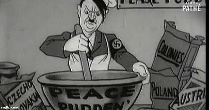 adolf cooking some peace pudding from poland, some colonies, austria and czechoslovakia | image tagged in shitpost status | made w/ Imgflip meme maker