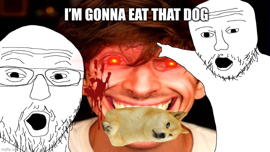 ur dog is getting eaten by flamingo if you don’t have one he is eating u next | I’M GONNA EAT THAT DOG | image tagged in flamingo | made w/ Imgflip meme maker