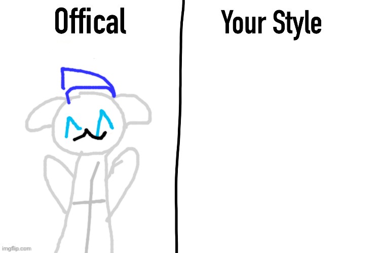 Optional too | image tagged in robo-miau,official vs your style,oh i guess mini r-m too | made w/ Imgflip meme maker