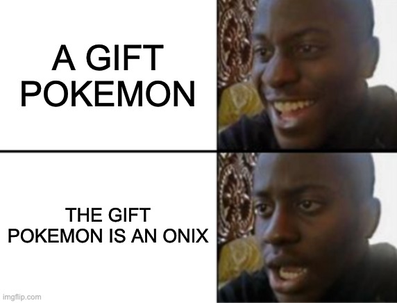 The weakest Pokemon of all in Gen 1 is Onix - Imgflip