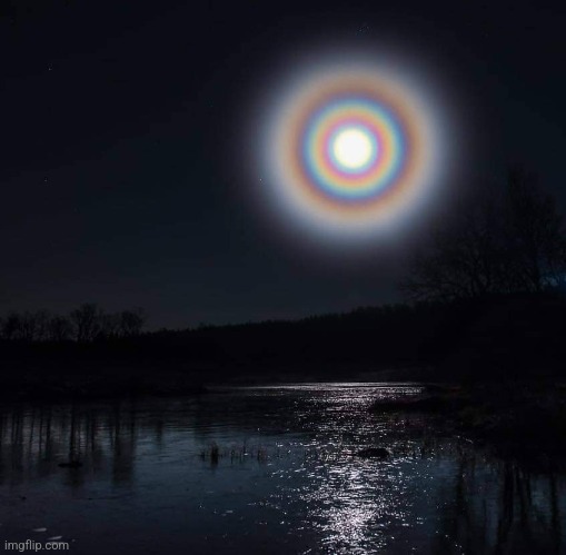 Moon Corona | image tagged in moon,corona,awesome,photography | made w/ Imgflip meme maker