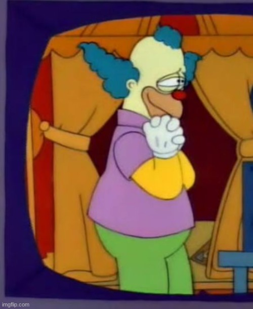 High Quality krusty satisfied Blank Meme Template