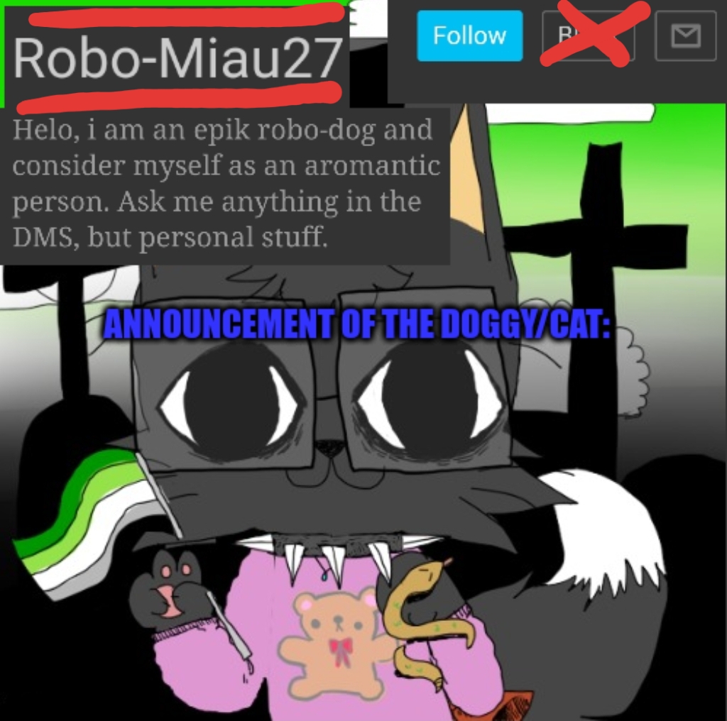 Robo-Miau's announcement Blank Meme Template