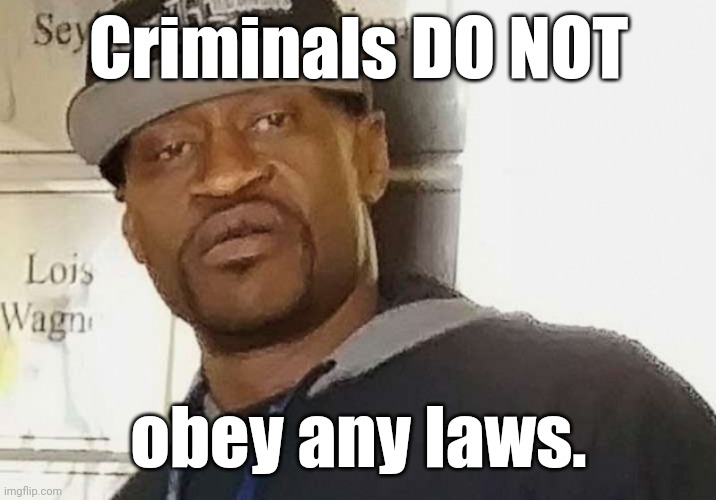 Fentanyl floyd | Criminals DO NOT obey any laws. | image tagged in fentanyl floyd | made w/ Imgflip meme maker