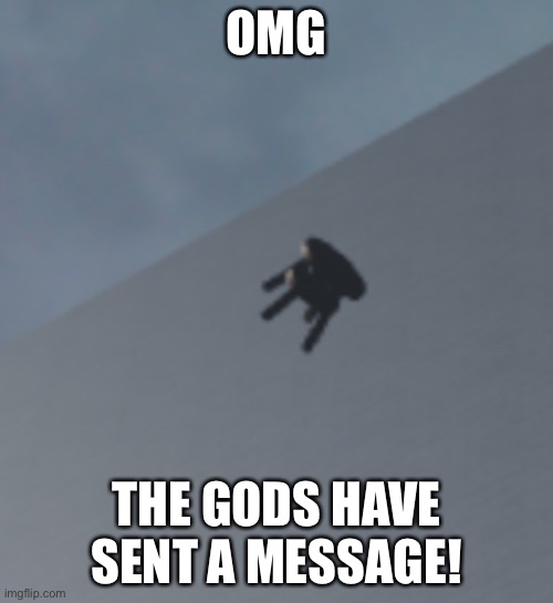 Wow | OMG; THE GODS HAVE SENT A MESSAGE! | image tagged in memes | made w/ Imgflip meme maker