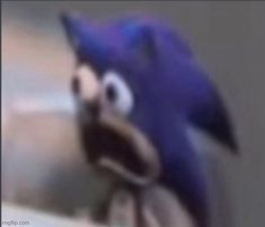 Worried Sonic | image tagged in worried sonic | made w/ Imgflip meme maker