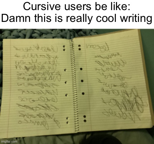 Cursive users be like: Damn this is really cool writing | image tagged in /j/ | made w/ Imgflip meme maker