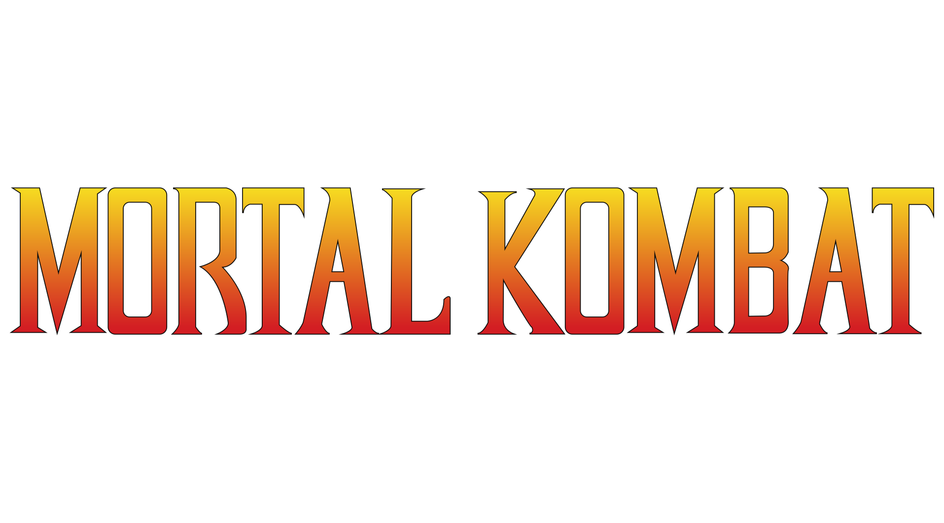 High Quality Mortal Kombat Logo Klassic Blank Meme Template