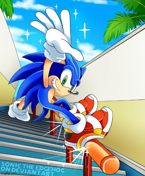 City Escape (Credit to Sonic the Edgehog on Deviantart) | image tagged in sonic the hedgehog,sonic adventure 2,city escape,sonic art | made w/ Imgflip meme maker