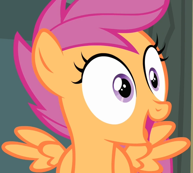 High Quality scootaloo's happy face Blank Meme Template