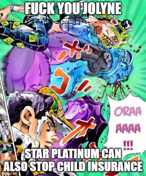 child ababow | image tagged in jojo's bizarre adventure | made w/ Imgflip meme maker