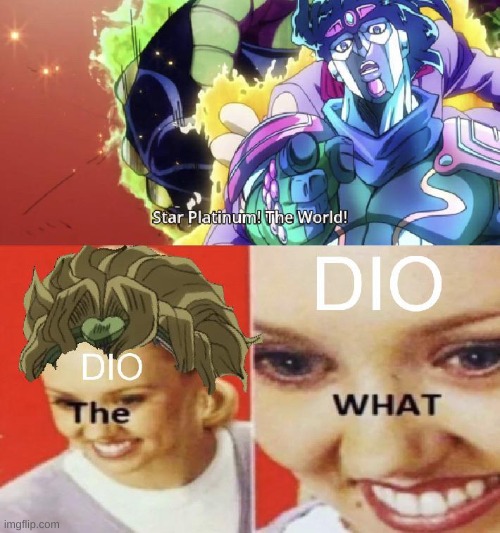 za warudo ababow | image tagged in jojo's bizarre adventure | made w/ Imgflip meme maker