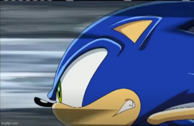 Be careful, the concrete might impale your cornea | image tagged in cursed image,sonic x | made w/ Imgflip meme maker
