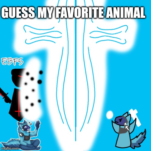 Elias but drawn by redwolfyandrew | GUESS MY FAVORITE ANIMAL | image tagged in elias but drawn by redwolfyandrew | made w/ Imgflip meme maker