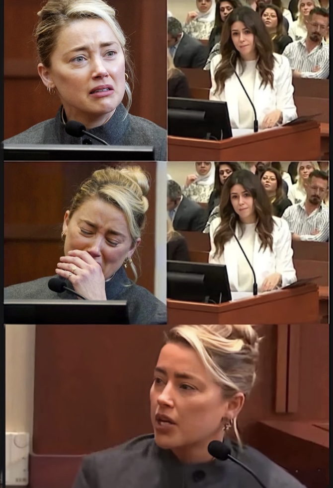 High Quality Amber heard takes the stand enhanced Blank Meme Template