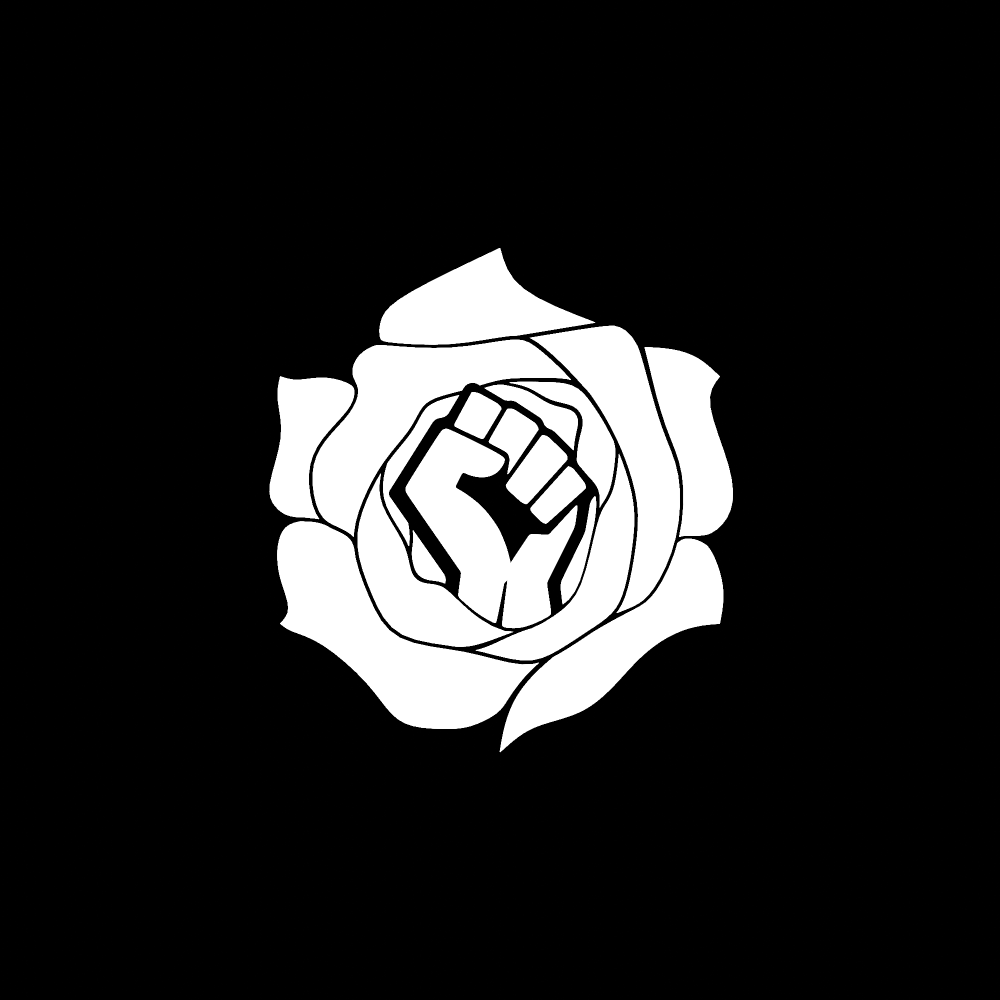 High Quality Socialist Fist and Rose Blank Meme Template