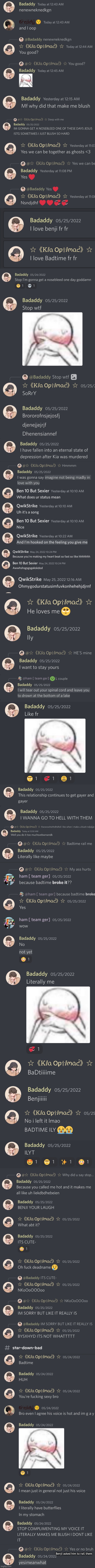 Badtime blushing compilation | Benji asked him to rail them | made w/ Imgflip meme maker
