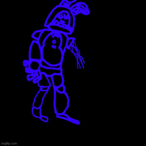 drawn by lunar's request, Nightmare Withered Bonnie | made w/ Imgflip meme maker