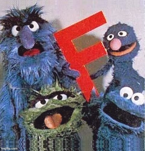 f, now read my first five submitted images | image tagged in sesame street letter f | made w/ Imgflip meme maker