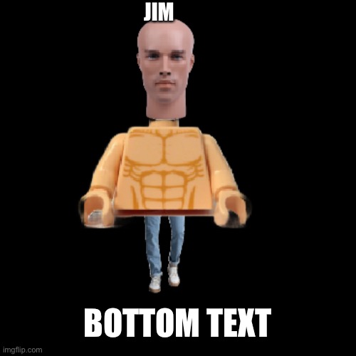 JIM BOTTOM TEXT | made w/ Imgflip meme maker