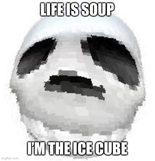 Skoll | LIFE IS SOUP; I’M THE ICE CUBE | image tagged in skoll | made w/ Imgflip meme maker