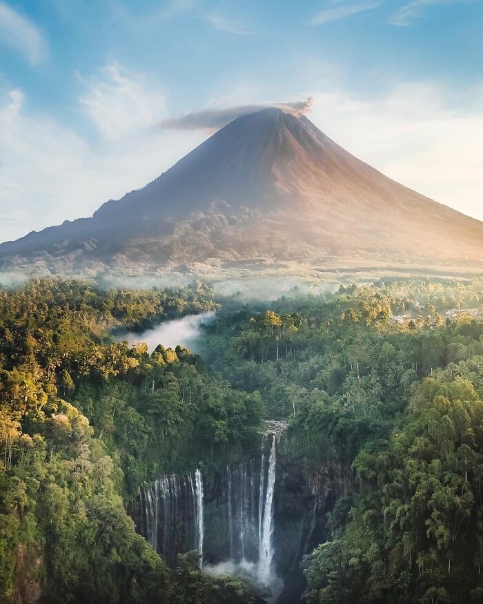 Tumpac Sewu in East Java Indonesia. Photo credit: Davide Anzimanni | image tagged in awesome,pics,photography | made w/ Imgflip meme maker