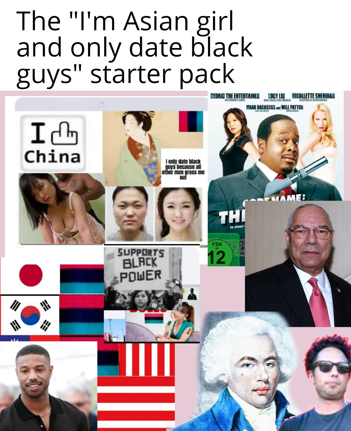 Only date black guys| Bmaf starter pack Blank Meme Template